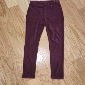 Basic Editions Plum Coduroy Jeggings Medium